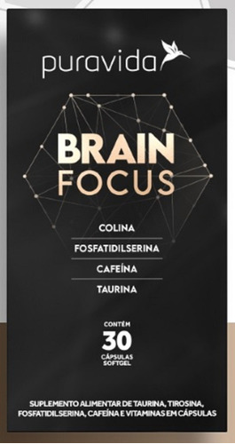 Brain Focus Alta Performance Mental NOOTRÓPICOS Puravida Sabor Natural