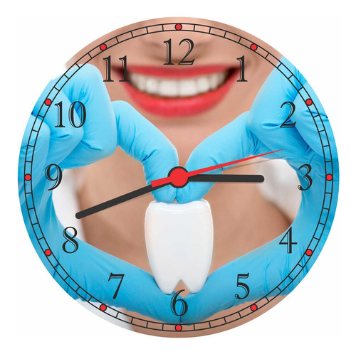 Relógio De Parede Dentista Odontologia Decorar Gg 50 Cm 02