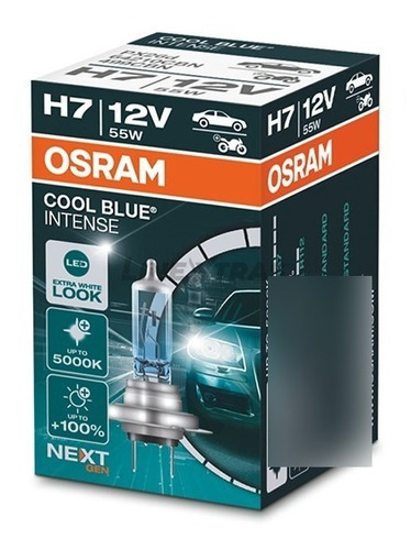 Lampara H7 Cool Blue Intense Osram 4200k Alemana 