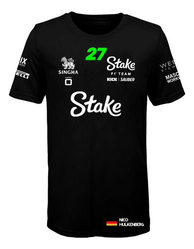 Remera Algodon Formula 1 Stake F1 Team (f030) Hulkenberg