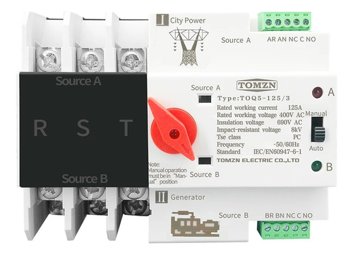 Interruptor Ats Transferencia Automática 125a Monofásico (g)