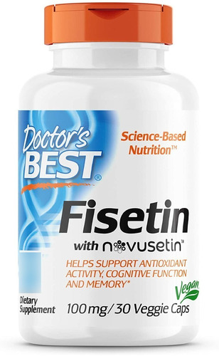 Fisetin Con Novusetina Doctors Best 100mg 30cap Veganas