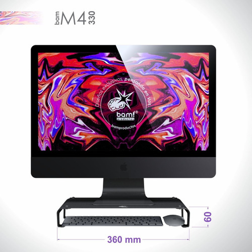 Imagen 7 de 9 de Soporte Monitor Bam M4-360 iMac Mac/universal Acero Premium!