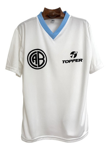 Camiseta Belgrano Cordoba Campeon 1985 - 1986 Blanca Retro