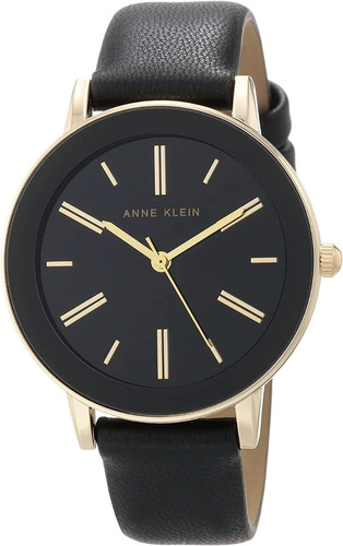 Reloj Mujer Anne Klein Correa De Piel 36 Mm Ak/3818gpbk