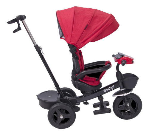 Triciclo Ebaby Guiador Aria Usb Bluetooth Rojo