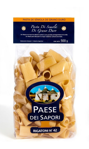 Pasta Rigatoni Semola N42 X 500 Gr - Paese Dei Sapori