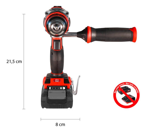 Parafusadeira A Bateria Einhell Te-cd 18 Li-i Brushless Solo