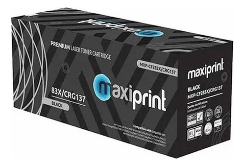 Toner Maxiprint 83x/crg137 Negro Genérico 