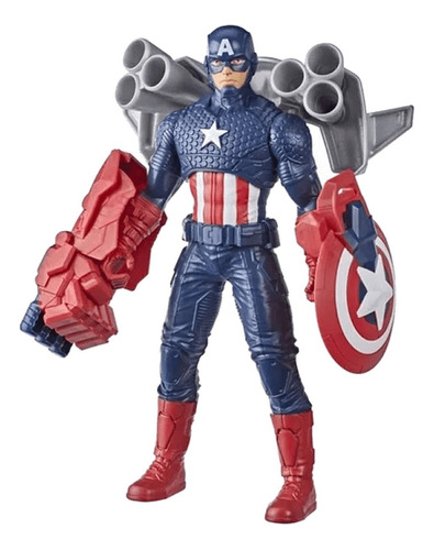 Boneco Articulado Avengers Capitão América Acessórios Hasbro