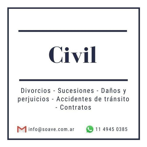 Imagen 2 de 9 de Abogados - Civil - Laboral - Registro De Marcas - Jubilación