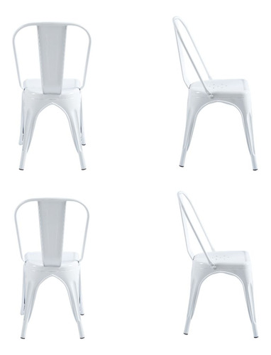 Silla Tolix Plicosa Blanco X4