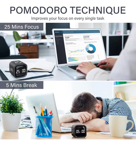 Cubo Temporizador Pomodoro Para Tdah