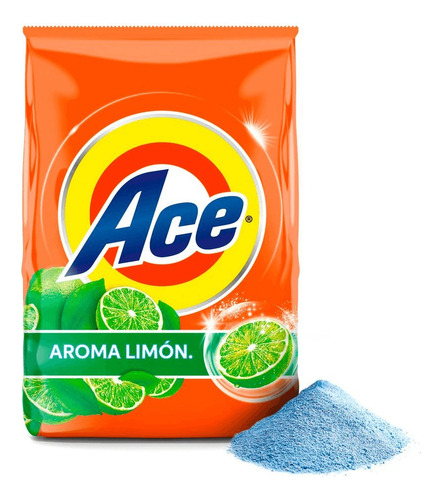 Detergente En Polvo Ace Aroma Limón 4 Kg