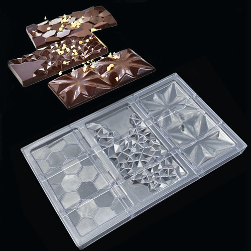 Molde De Policarbonato Para Barras De Chocolate Pl, 4 Unidad