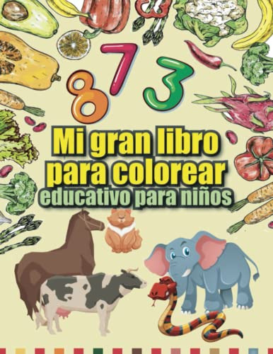 Mi Gran Libro Para Colorear Educativo Para Niños: Colorea Y