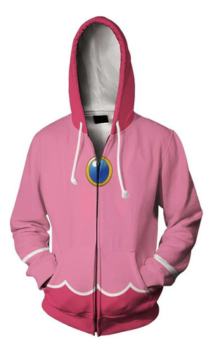 Sudadera Con Cremallera Peach The Super Mario Bros