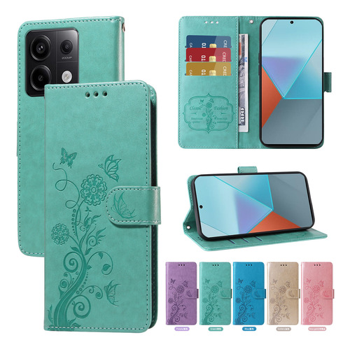 Funda De Piel Tipo Cartera Con Ranura Para Tarjetas Y Ranuras Para Xiaomi Poco M5s M4 M3