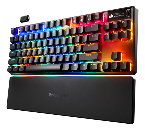 Teclado Steelseries Apex Pro Tkl Wireless Gen3 Rgb Teclado 64871 color negro idioma EE. UU.
