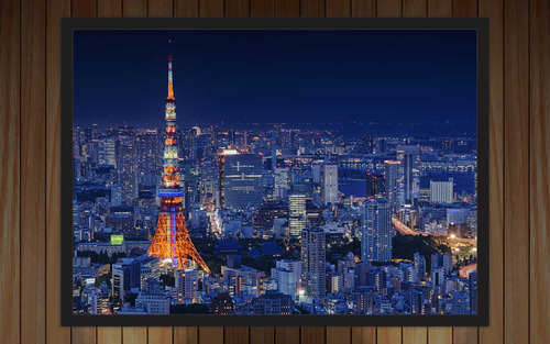 Quadro Decorativo Cidade Tokyo Japão Salas Decorar V04