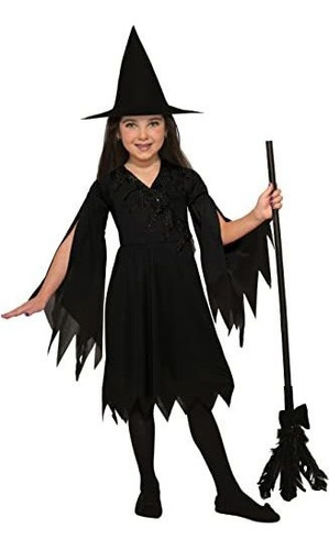 Disfraz Talla Large Para Niñas De Bruja Clásica Halloween
