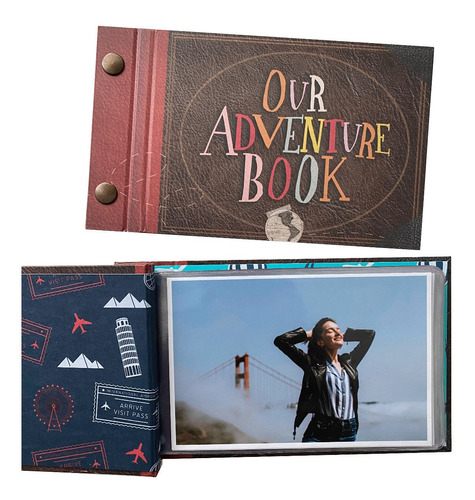 Our Adventure Book Postal -25 Portafotos Para 50 Fotos 4x6 