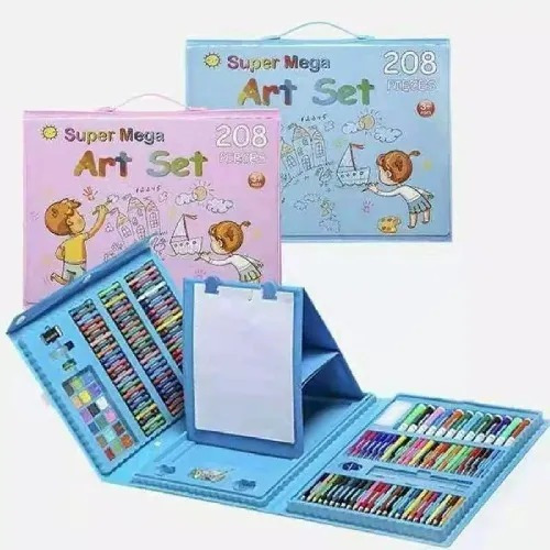 Set De Arte Para Niños 208 Piezas Portátil Crayon Colores