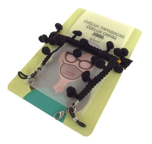 Imagen 4 de 4 de Cuelga Gafas Cuelga Tapabocas Accesorio Liviano + Topos