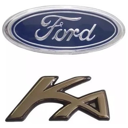 Kit Emblemas Ford Ka Sendo Ford Grade + Emblema Ka 97 A 07