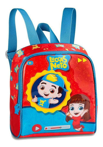 Kit Mochila Lucas Neto Rodinha Com Som+lancheira+estojo