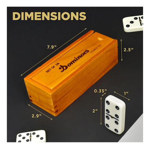 Queensell Dominos Juego Para Adultos Dominino Juegos De Mesa