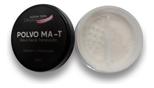 Polvo Translucido Ma-T Nuestra Tierra Organic Makeup Sellador y Matificante 12 gr
