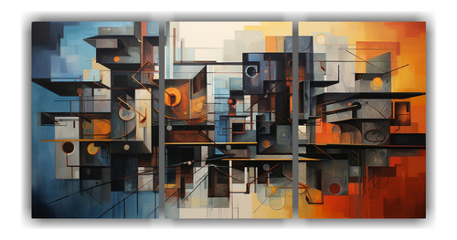 150x75cm Cuadros Abstractos De Fusión Emocional Y Arquitect