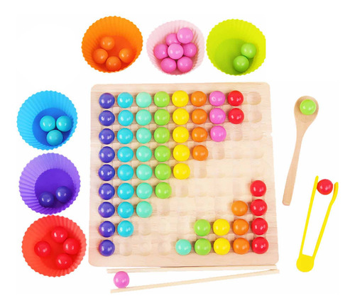 Juego De Broches Para Juguetes Wooden Go Games Creative Bead