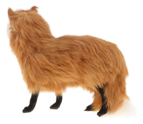 Peluche Realista Con Simulación De Zorro De Peluche En F