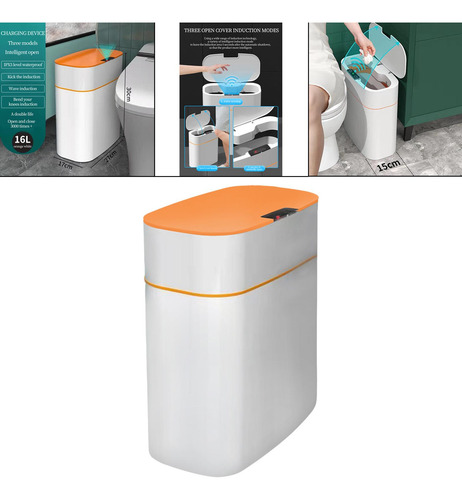 Cubo De Basura Inteligente A Prueba De Agua Papelera De