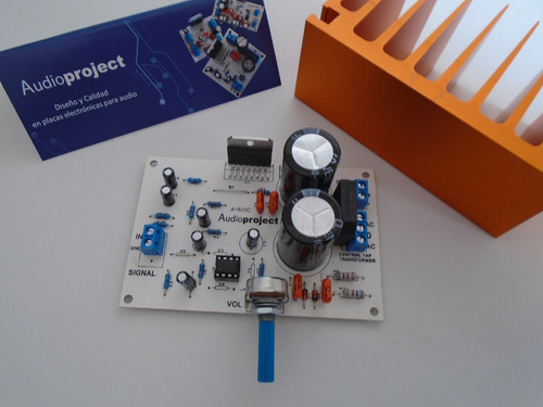 Imagen 3 de 6 de Modulo Amplificador Guitarra / Bajo 100 W Fuente Y Disipador