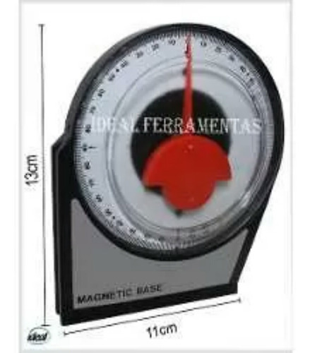 Imagen 2 de 6 de Inclinometro. Con Base Magnetica. Made In Taiwan