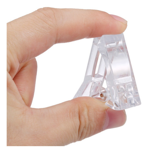 Juego De 5 Puntas De Uñas Transparentes De Polygel Para Cons