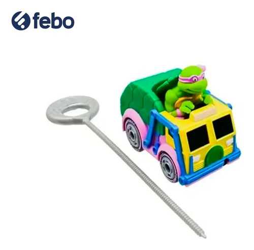 Auto Corredor Tortuga Ninja Con Lanzador Donatello