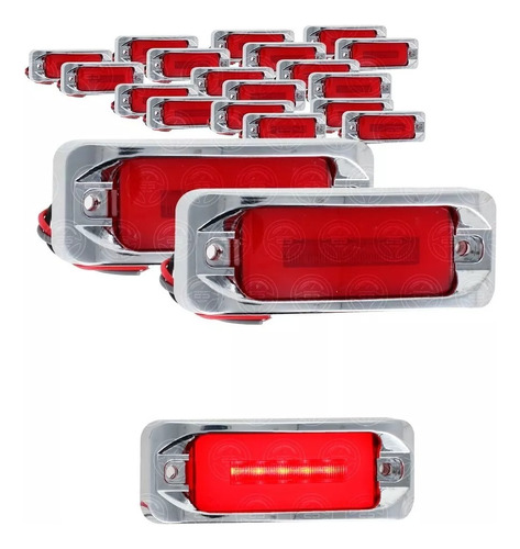 10 Par Plafon Rectangular 5 Led Arillo Gel Fija Estrobo