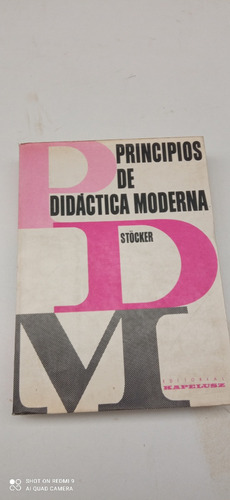 Principios De Didactica Moderna (Usado)