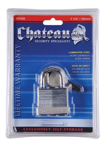 Candado Laminado Chateau De Alta Seguridad.