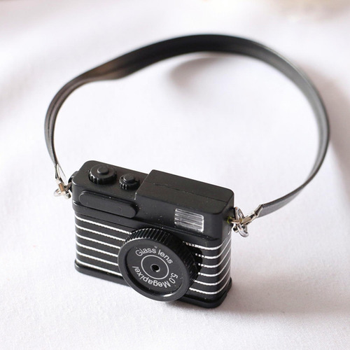 1:12 Cámara Digital Miniatura Con Lanyard Slr Estilo 2