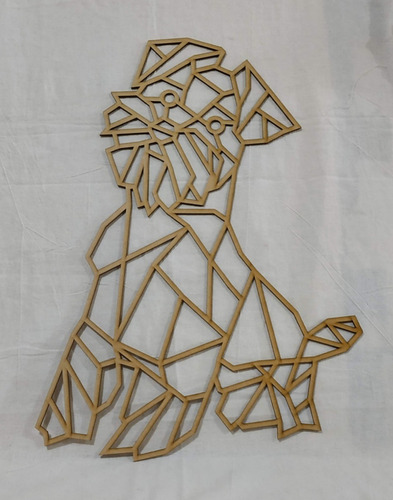 Imagen 4 de 10 de Cuadros Geométricos Mascotas De 50 Cm En Mdf De 2.5mm