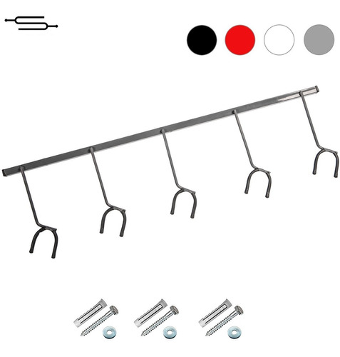 Soporte Pared 5 Cinco Guitarra Electrica Criolla - Gris Izq