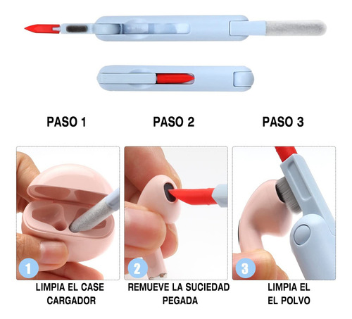 Imagen 3 de 4 de Limpiador 7 En 1 Para Teclados Auriculares Pantallas Gadgets