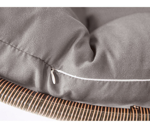 - Mimbre Rattan Silla Colgante Columpio Cesta Colgante Cojín