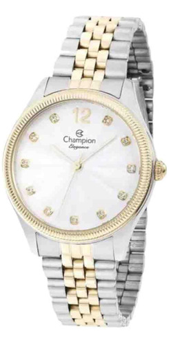 Relógio Champion Prata Dourado Feminino - Analógico, Aço