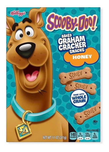 Imagen 5 de 10 de Galletas Scooby Doo Graham Importadas 11 Oz Canela Y Miel
